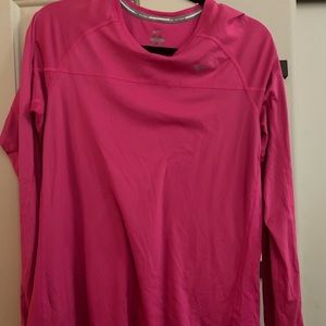 Pink Long Sleeve Nike Dri Fit
